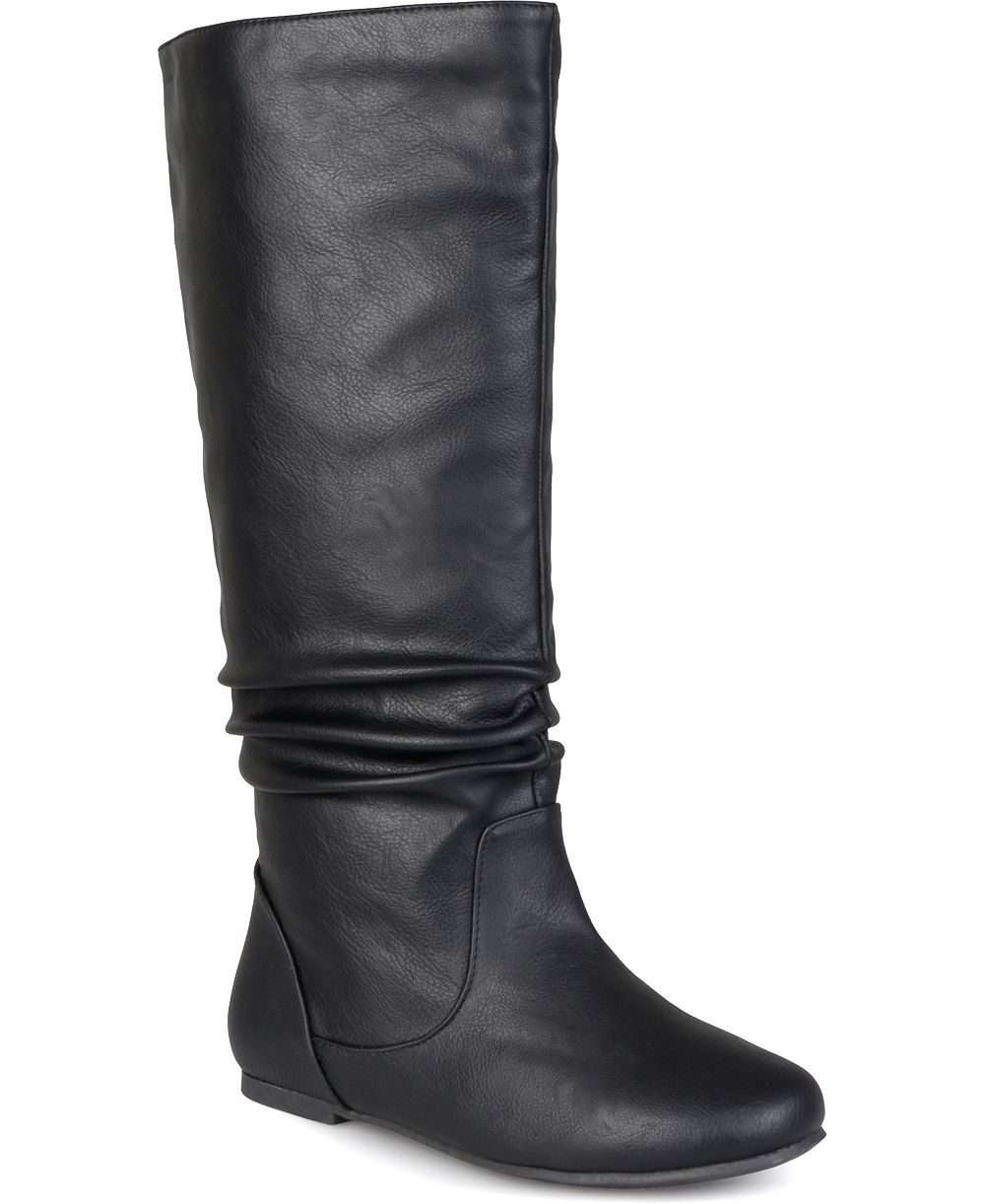 Journee Collection Women's Jayne Wide Calf Rouched Boots