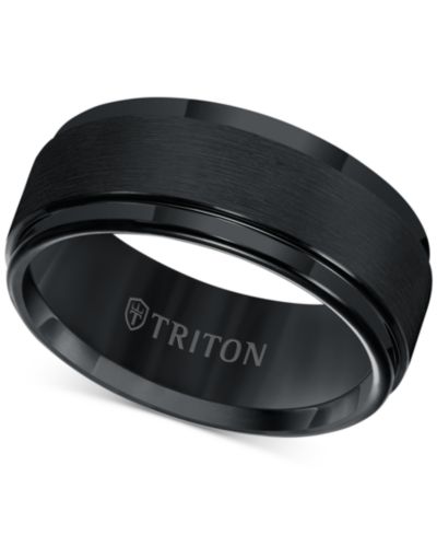 Triton кольцо Comfort Fit из карбида вольфрама с отделкой Brush Finish