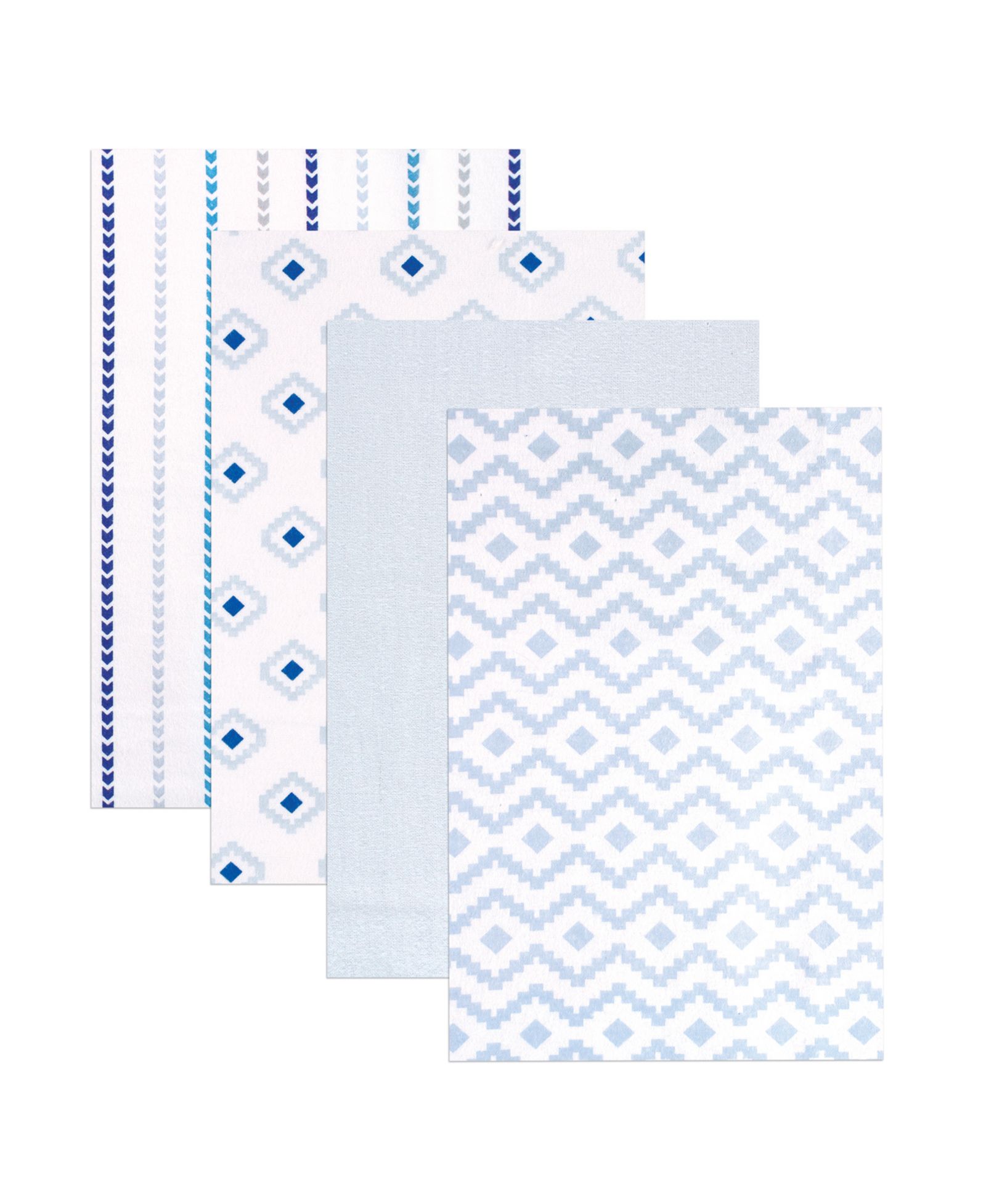 Детское фланелевое одеяло Hudson Baby Boys Cotton Flannel Receiving Wraps