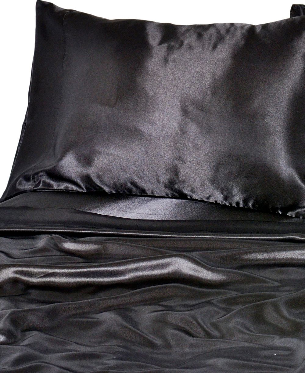 Beatrice Home Fashions Luxurious Satin 4-Pc. Sheet Set, Queen