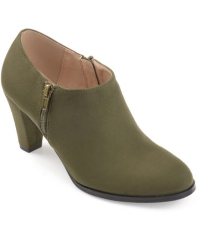 Journee Collection Women's Sanzi Inside Zip Block Heel Booties