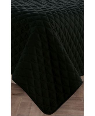 Elegant Comfort Luxury Diamond Design 3-Pc. Quilted Coverlet Set, King/California King