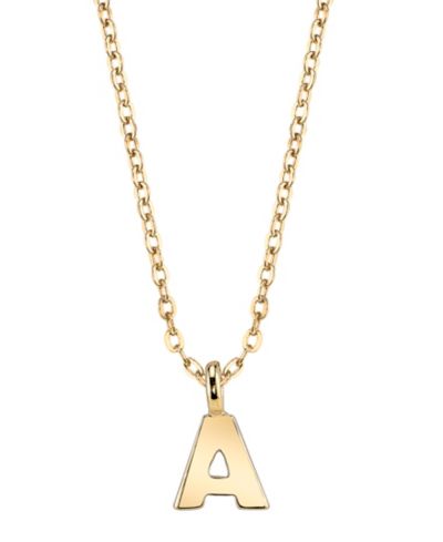 2028 Gold-Tone Initial Necklace 20"