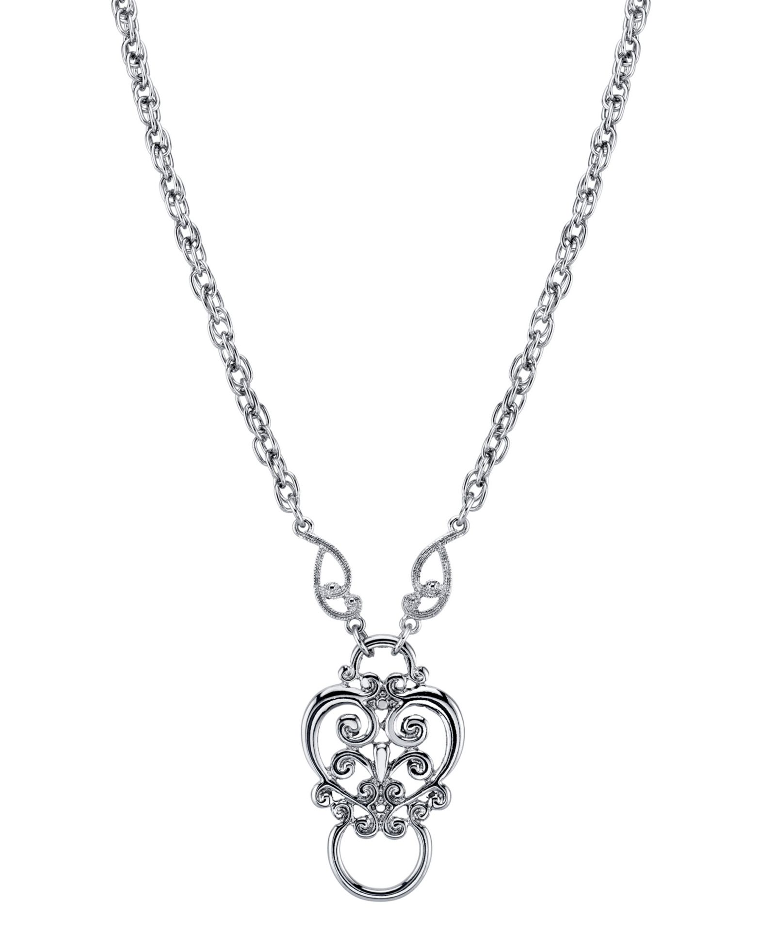 Держатель для очков/значков 2028 Silver-Tone 28"