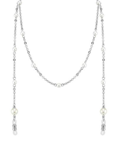 Цепочка 2028 Silver-Tone с держателем для очков и имитацией жемчуга, 30"