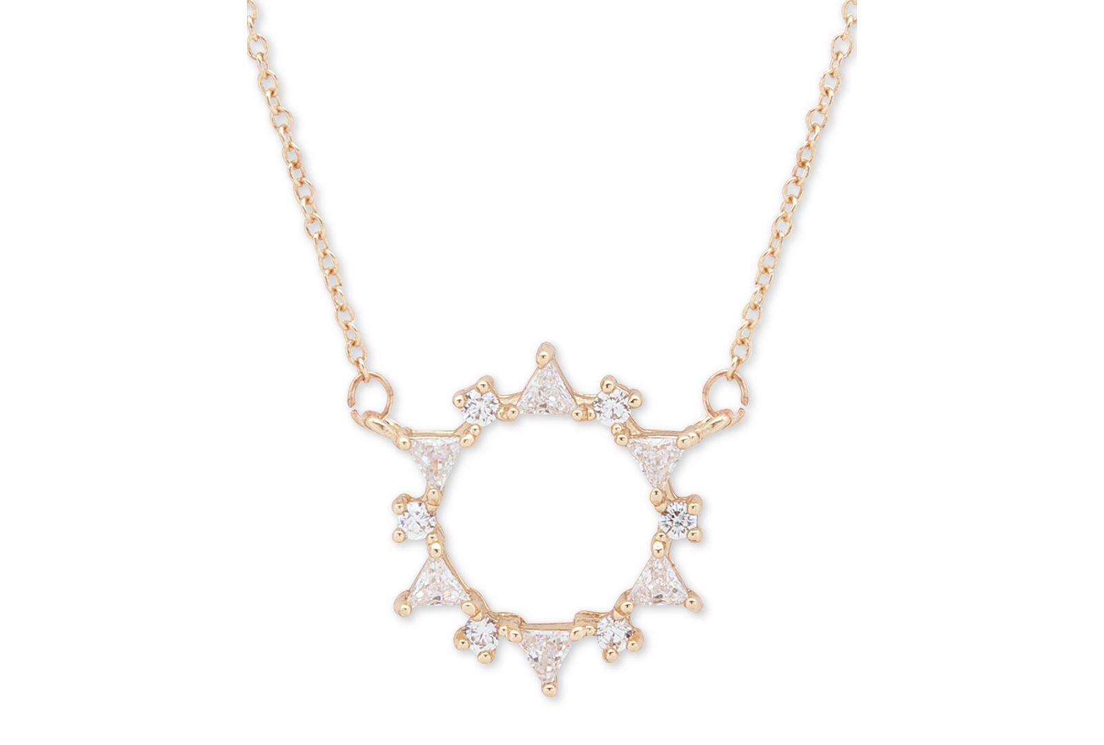 lonna & lilly Подвеска-кулон Gold-Tone Crystal Wreath 16" + 3" extender
