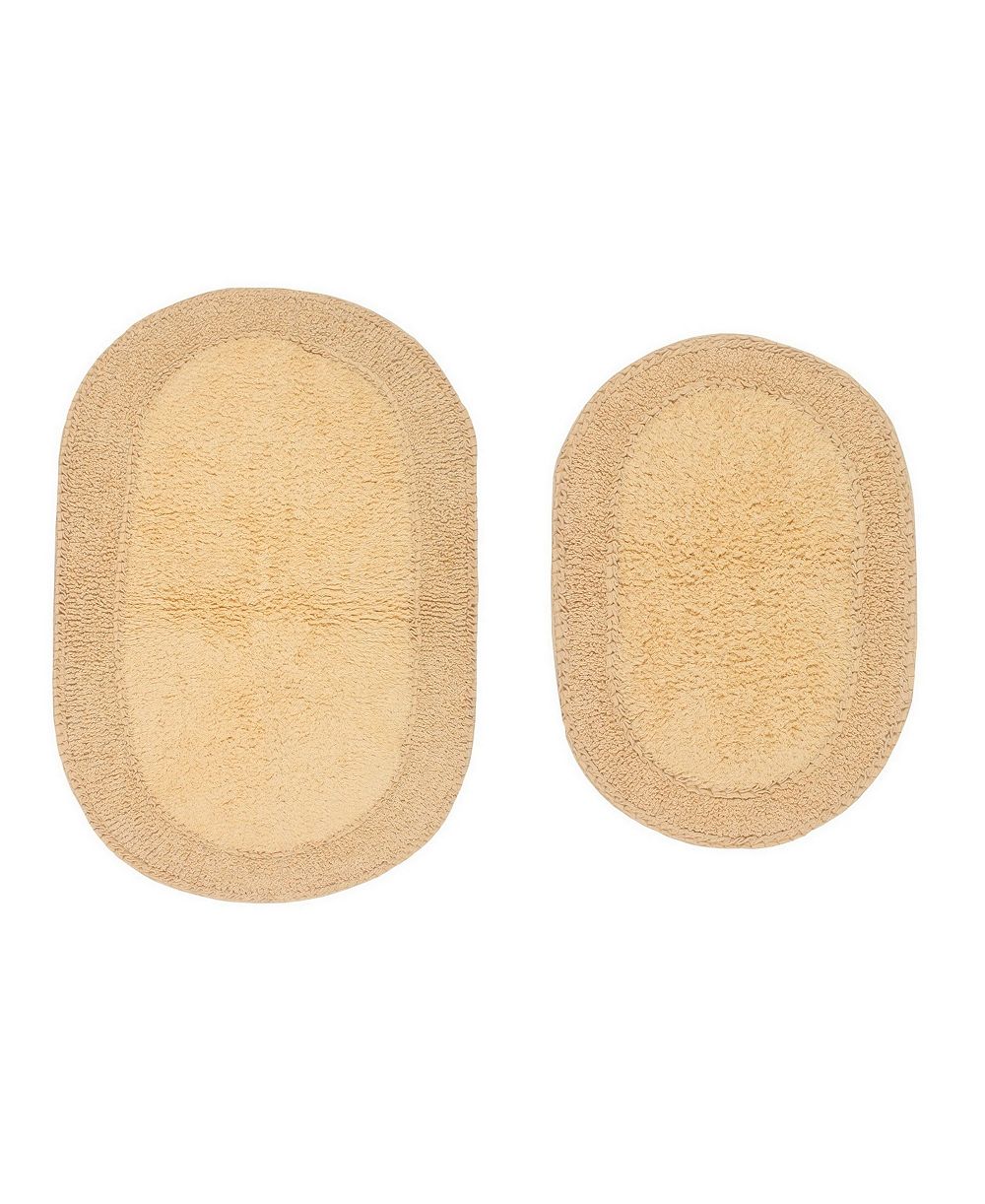 Home Weavers Double Ruffle 2-Pc. Bath Rug Set