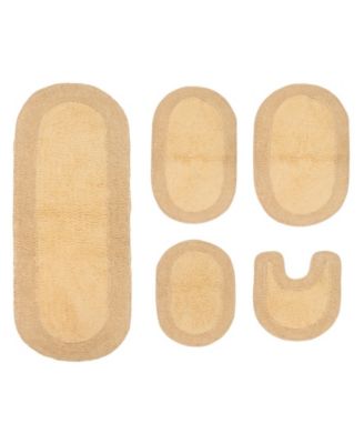 Home Weavers Double Ruffle 5-Pc. Bath Rug Set