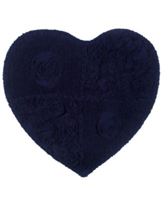 Home Weavers Modesto Heart Shaped Bath Rug, 25" x 25"