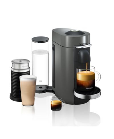 Кофемашина Nespresso Vertuo Plus Deluxe от De'Longhi, Titan с капучинатором Aeroccino