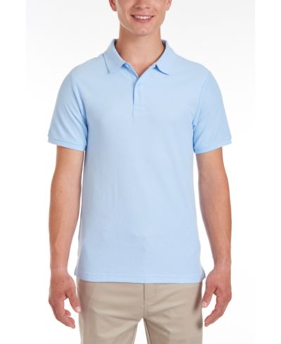 Nautica Young Men Uniform Short Sleeve Double Pique Polo