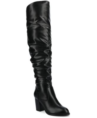 Сапоги Journee Collection Women's Kaison Stacked Heel Over The Knee