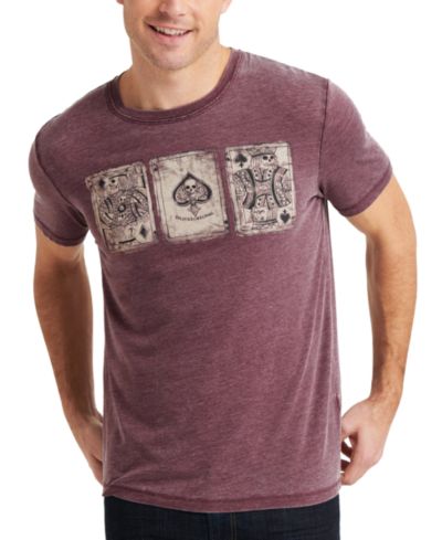 Lucky Brand Мужская Poker Cards Short-Sleeve T-Shirt, Port Royle Burnout