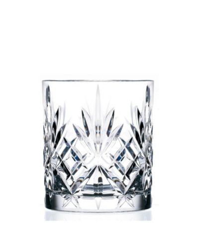 Lorren Home Trends Melodia Double Old Fashioned Glasses, Set of 6