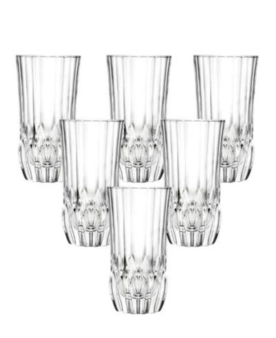 Lorren Home Trends Rcr Adagio Crystal High Ball Glass Set of 6