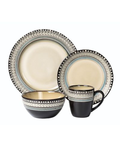 Набор столовой Lorren Home Trends Glazed, 16 Pc., на 4 персоны