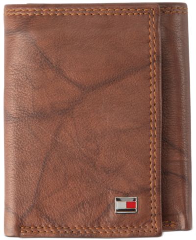 Мужской кожаный кошелек Tommy Hilfiger Leather Billfold Pocket RFID