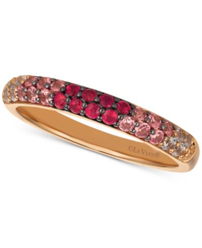 Кольцо Le Vian® Strawberry Layer Cake Multi-Gemstone (1/2 ct. t.w.) в 14k Rose Gold