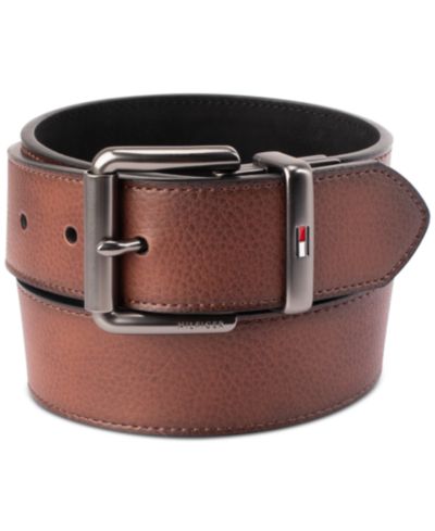 Tommy Hilfiger Мужской двусторонний ремень Matte и Pebbled