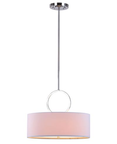 Подвесной светильник Safavieh Debonair 3 Light Ring 18"D Drum Adjustable