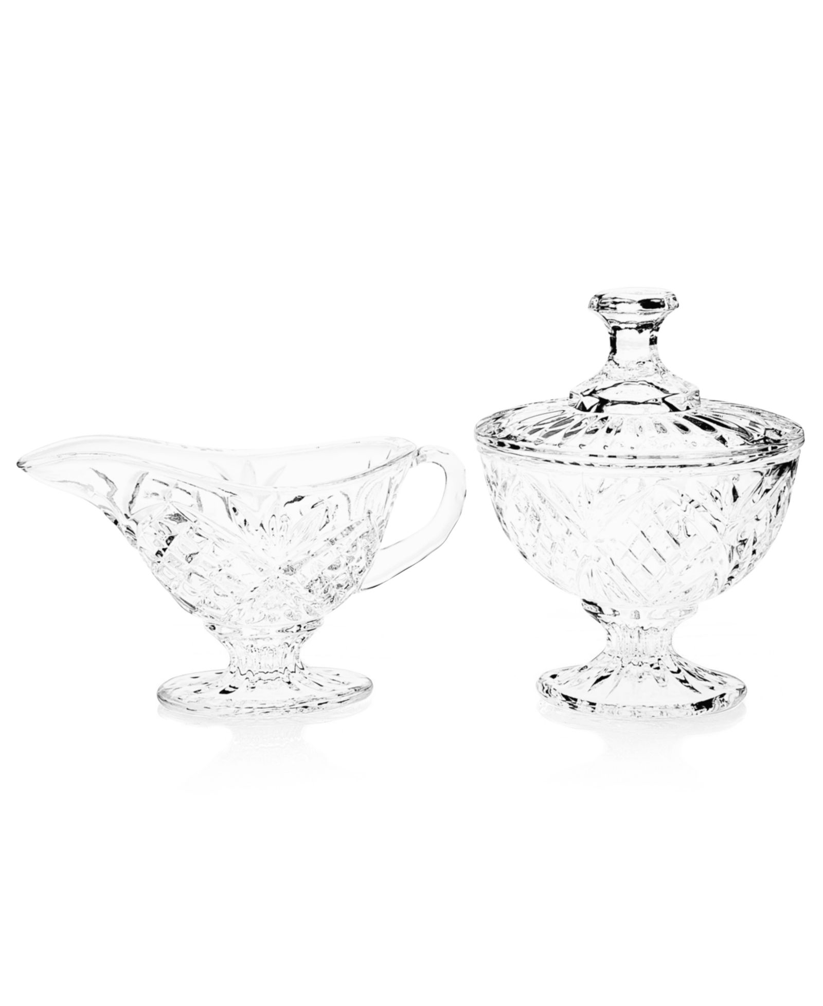Godinger Dublin Crystal Sugar and Creamer Set