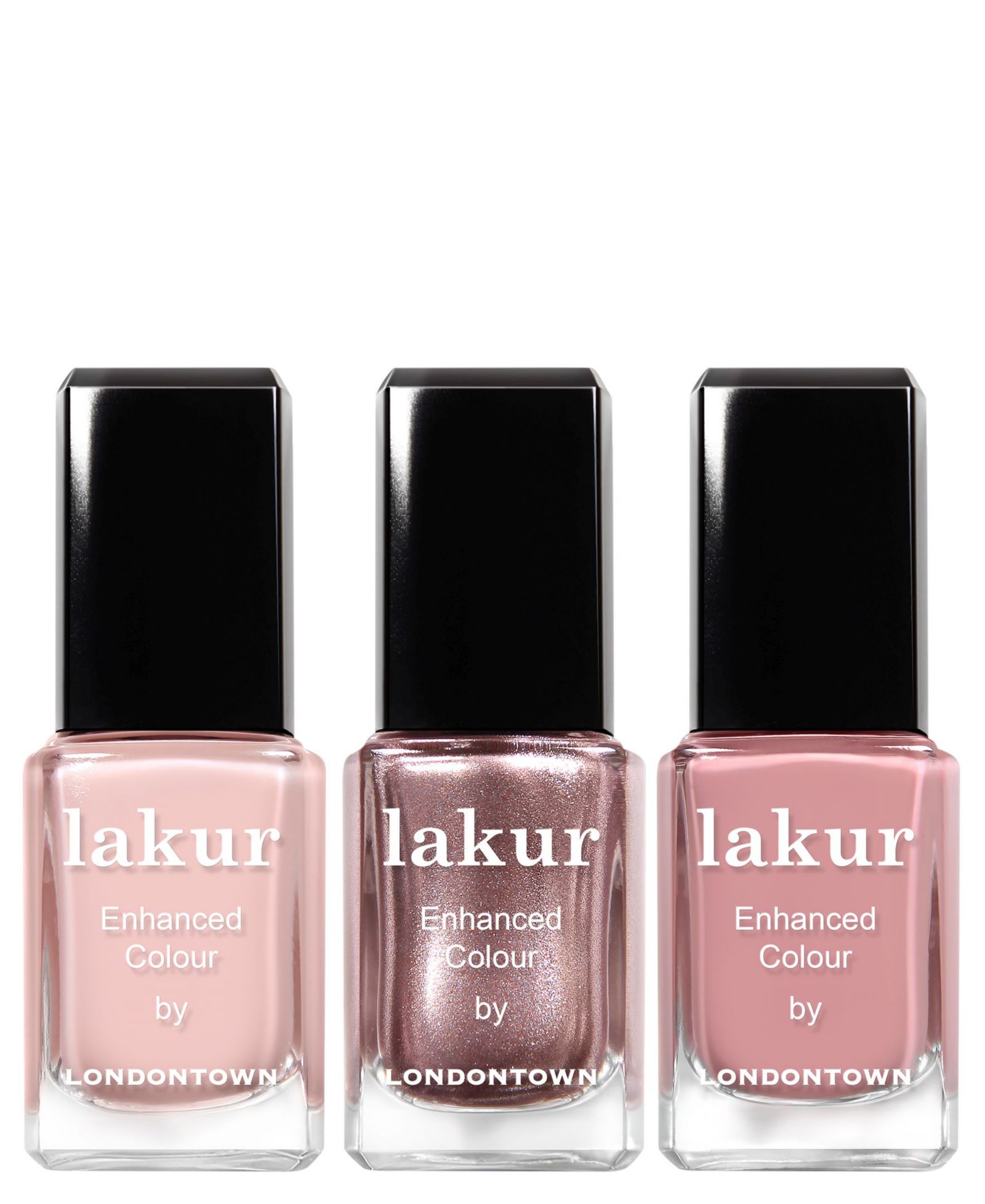 Набор лаков для ногтей Londontown Rose All Day Lakur Enhanced Colour, 3 шт.