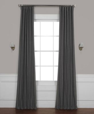 Half Price Drapes шторы Bellino из текстурированного искусственного льна, затемняющие для спальни и гостиной (1 панель), 50W X 63L