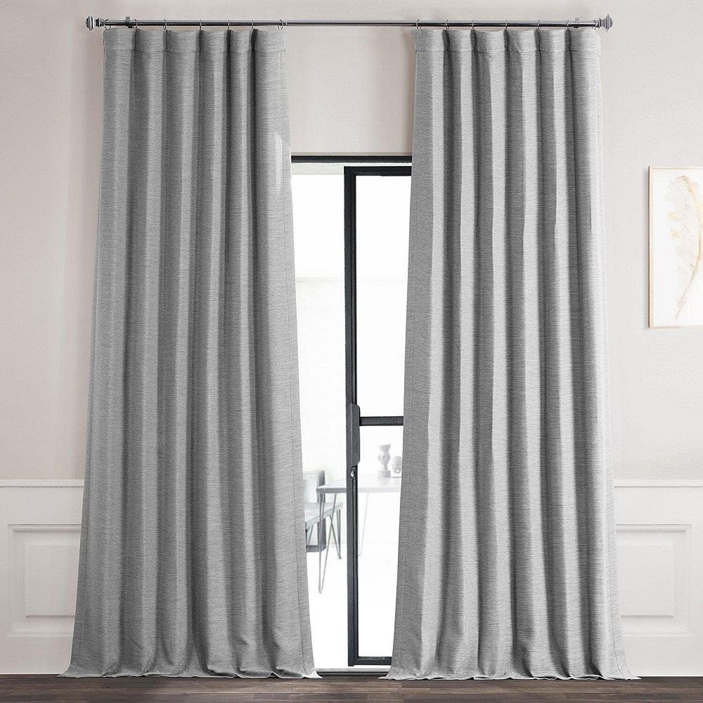 Шторы Half Price Drapes Bellino Textured Faux Linen Room Darkening (1 панель), 50W X 63L