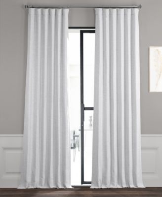 Half Price Drapes Bellino Textured Faux Linen Room Darkening Curtains For Bedroom and Living Room Curtains(1 Panel)