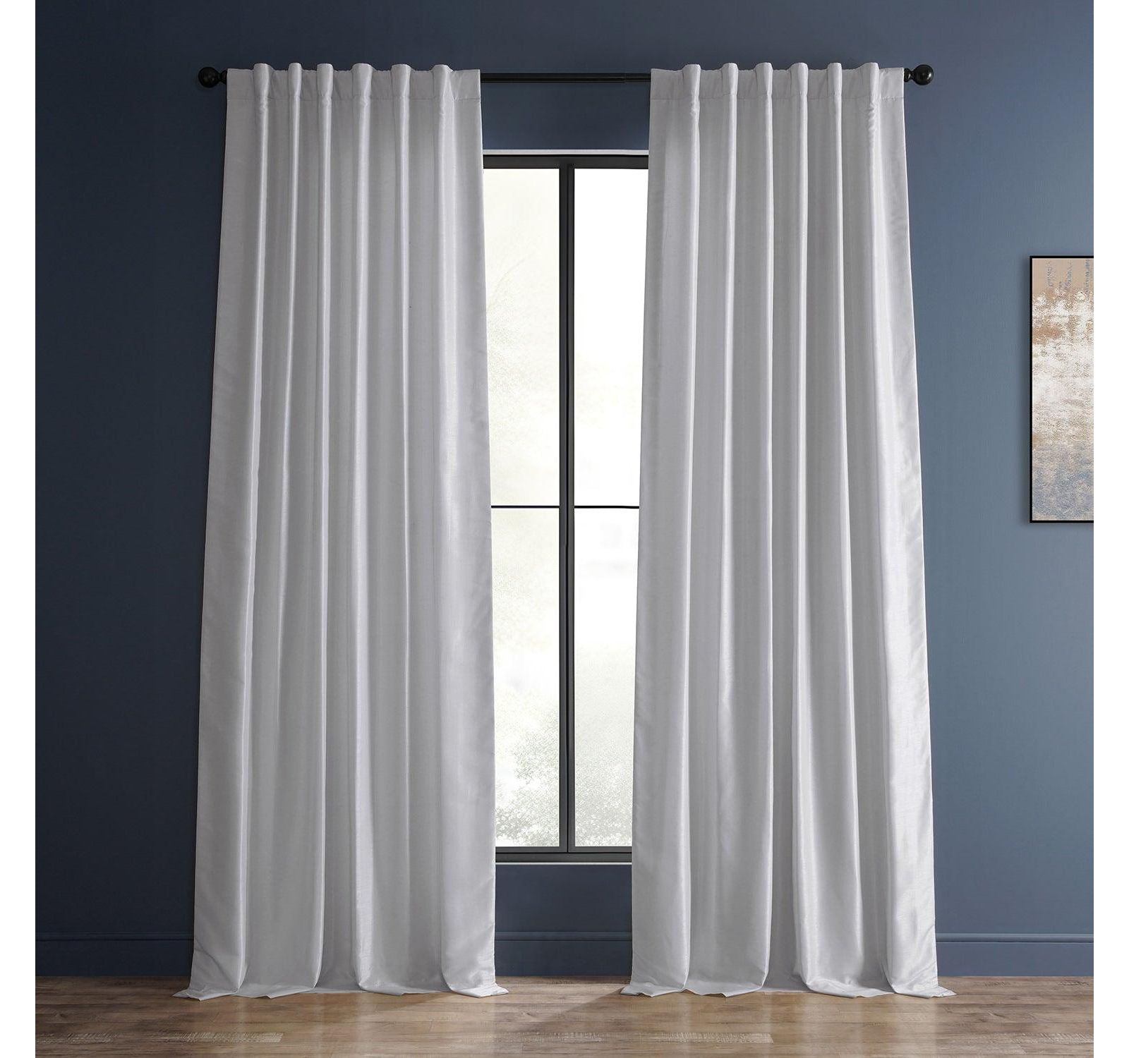 Шторы Half Price Drapes винтажные из искусственного шелка Dupioni