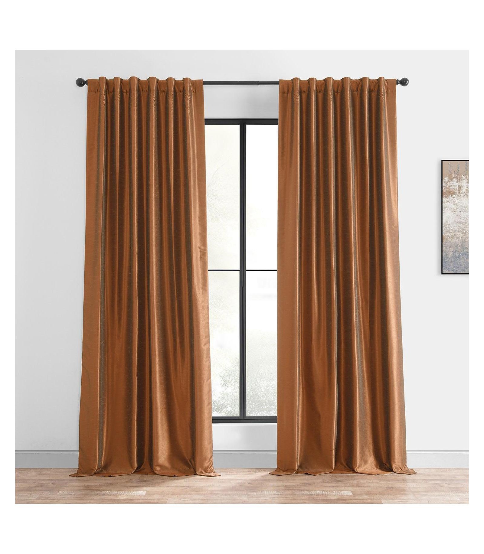 Шторы Half Price Drapes Vintage Textured Faux Dupioni Silk Blackout