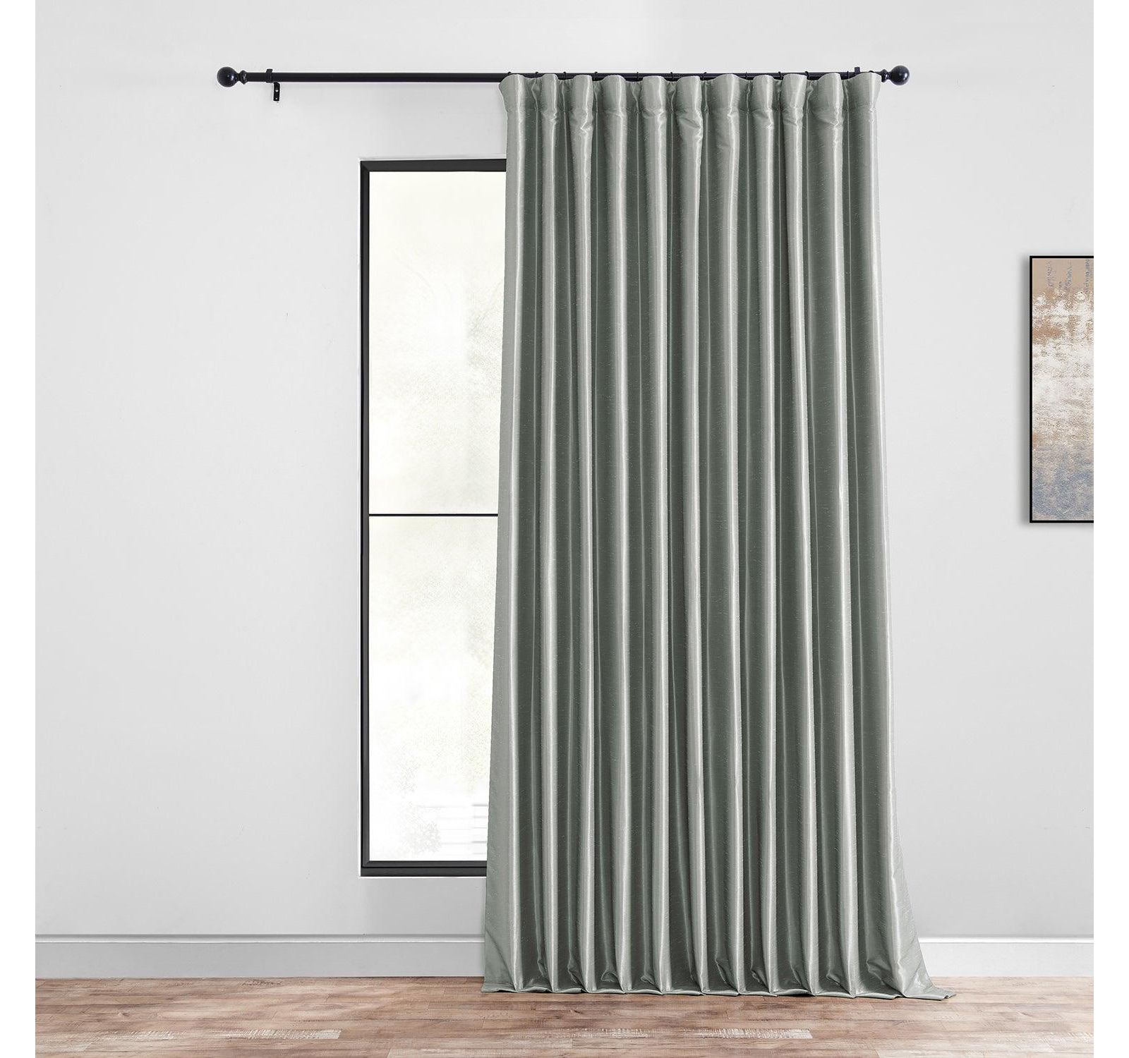 Штора Half Price Drapes Extra Wide Vintage Textured Faux Dupioni Silk Blackout