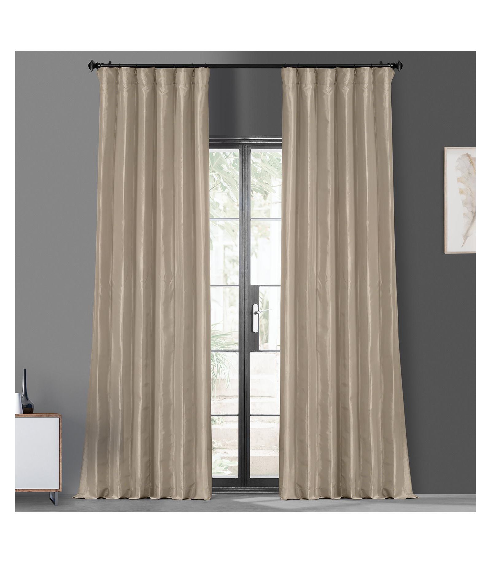 Half Price Drapes штора Blackout Faux Silk Taffeta