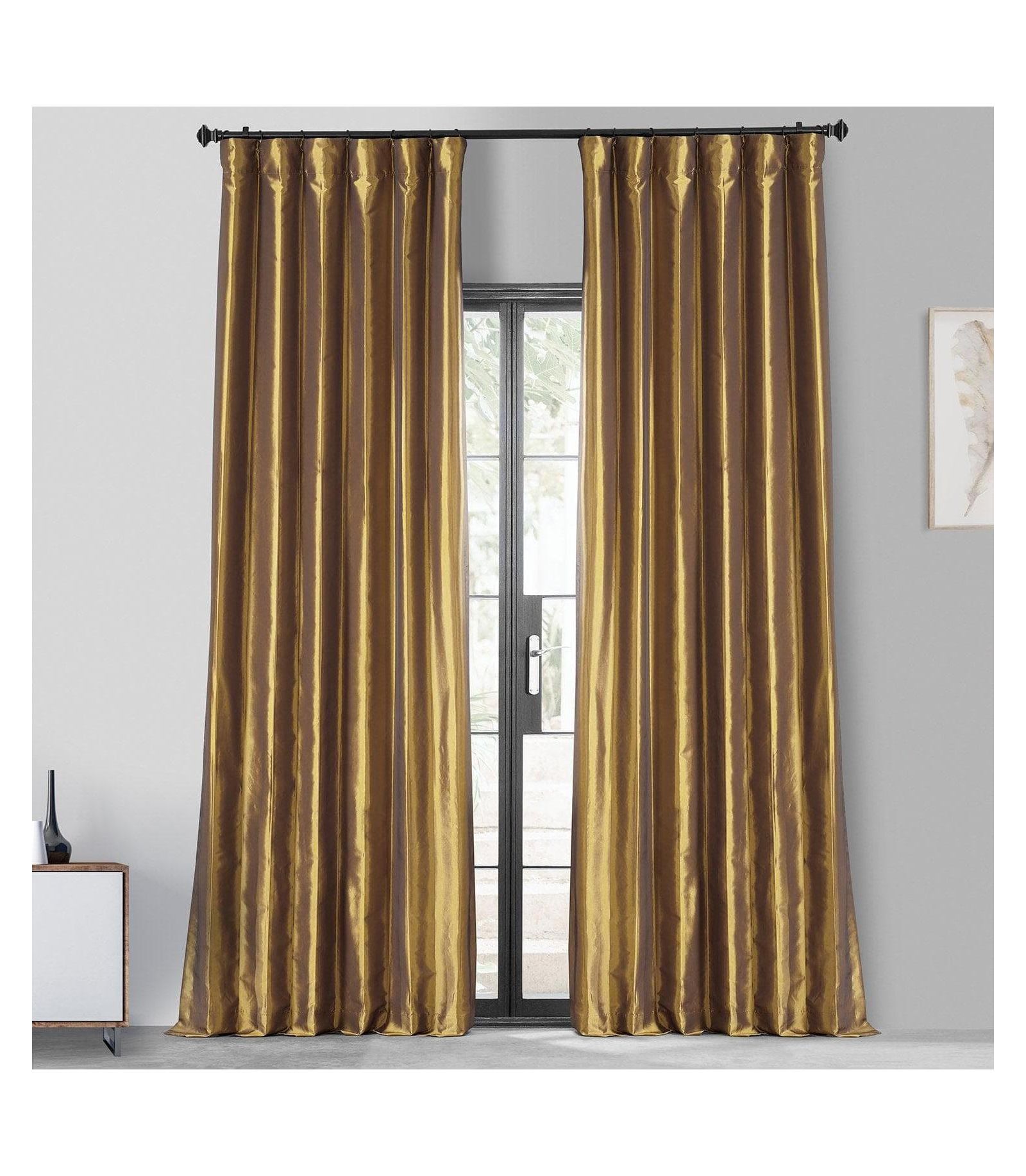 Шторы Half Price Drapes из искусственного шелка тафты Blackout