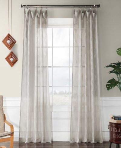 Тюль Half Price Drapes Calais Tile Geometric Patterned Faux Linen Sheer