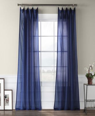 Полупрозрачная тюлевая занавеска Half Price Drapes Textured Faux Linen