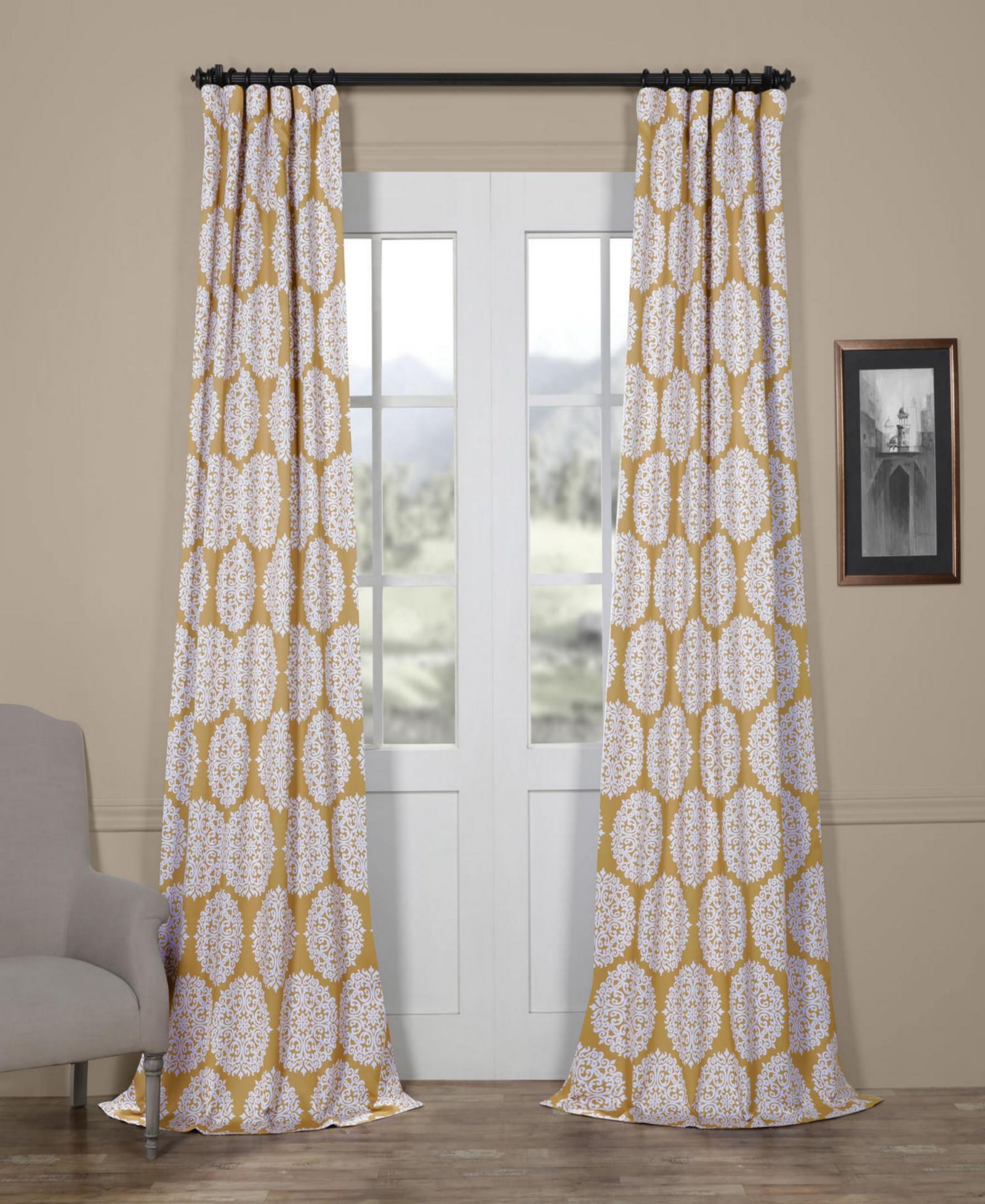 Half Price шторы Meridian Damask Room Darkening