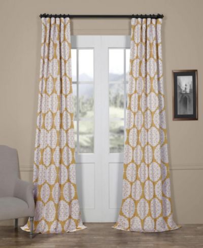 Half Price Drapes Meridian Damask Room Darkening Curtain