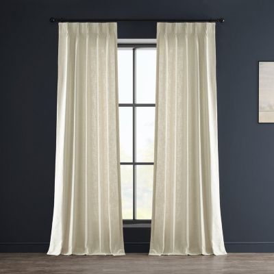 Half Price Drapes штора из тяжелого искусственного льна Barley