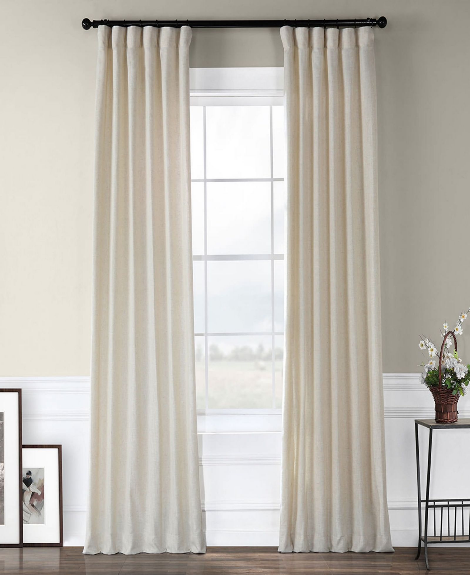 Шторы Half Price Drapes из плотного искусственного льна