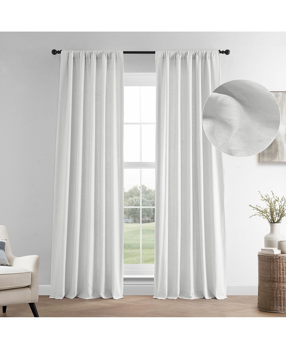 Half Price Drapes шторы из французского льна, светонепроницаемые