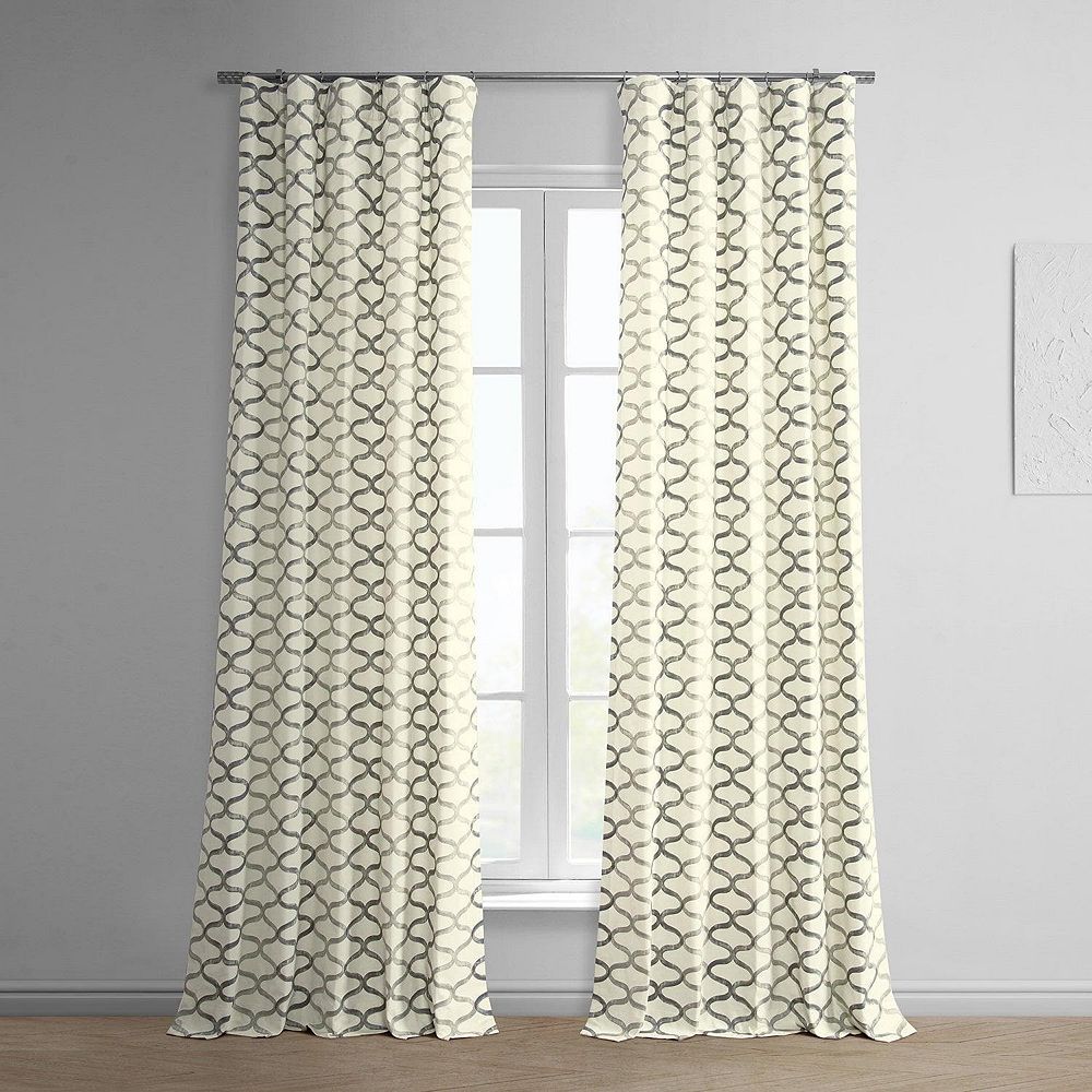 Half Price Drapes шторы геометрические хлопковые, светонепроницающие, Illusions