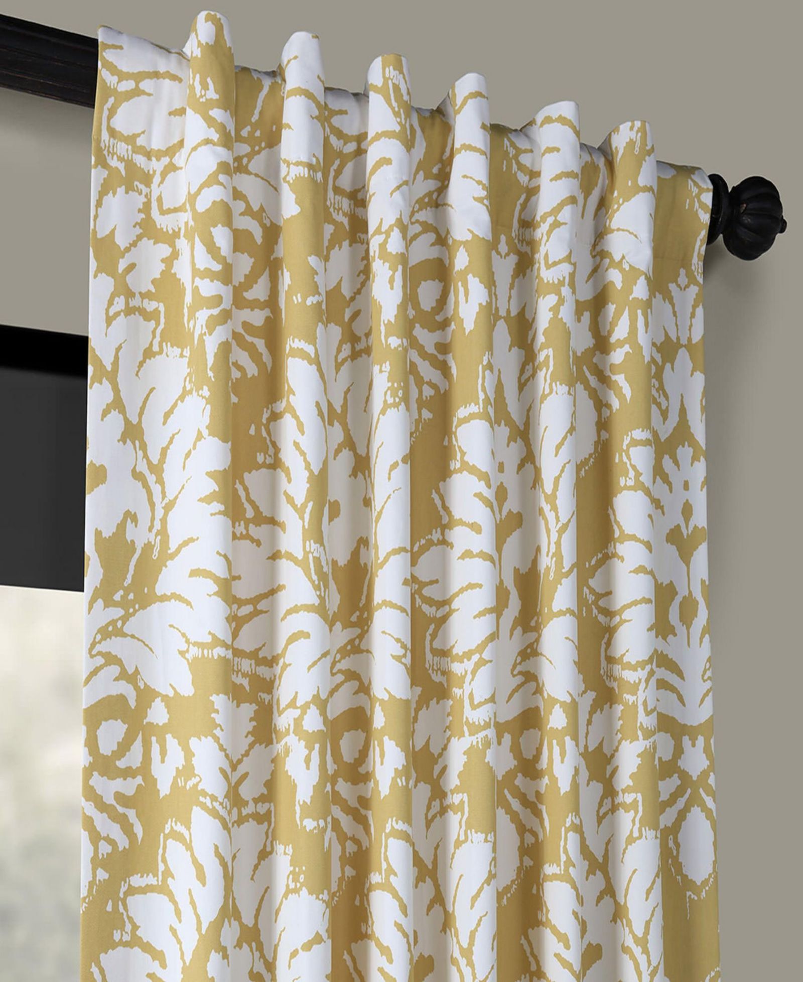 Цветные хлопковые шторы Half Price Drapes с цветочным принтом, затемняющие комнату