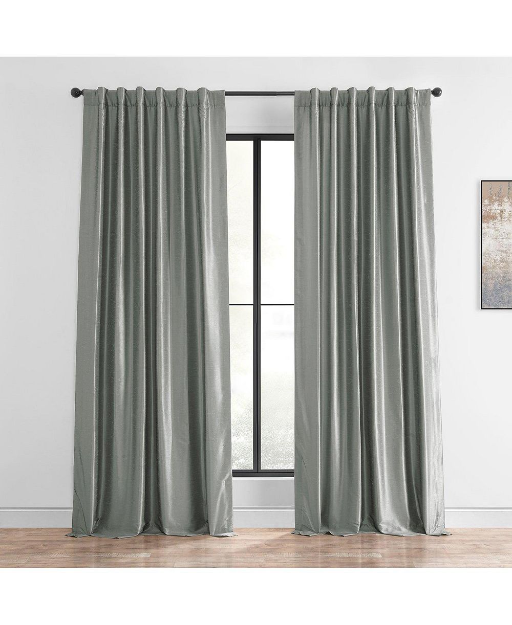 Винтажная текстурированная шелковая штора Half Price Drapes Faux Dupioni
