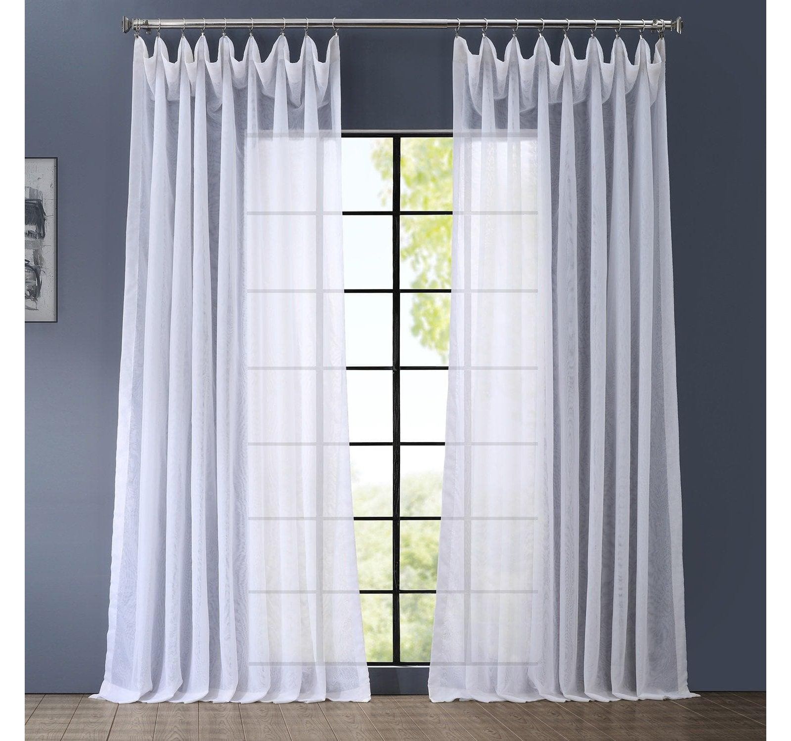 Прозрачная широкая занавеска Half Price Drapes Extra Wide Sheer Curtain