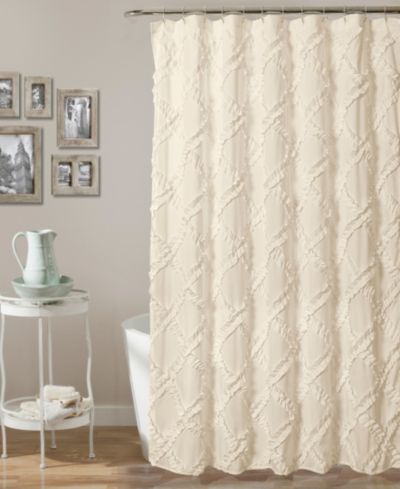 Штора для душа Lush Décor Ruffle Diamond, 72" x 72"