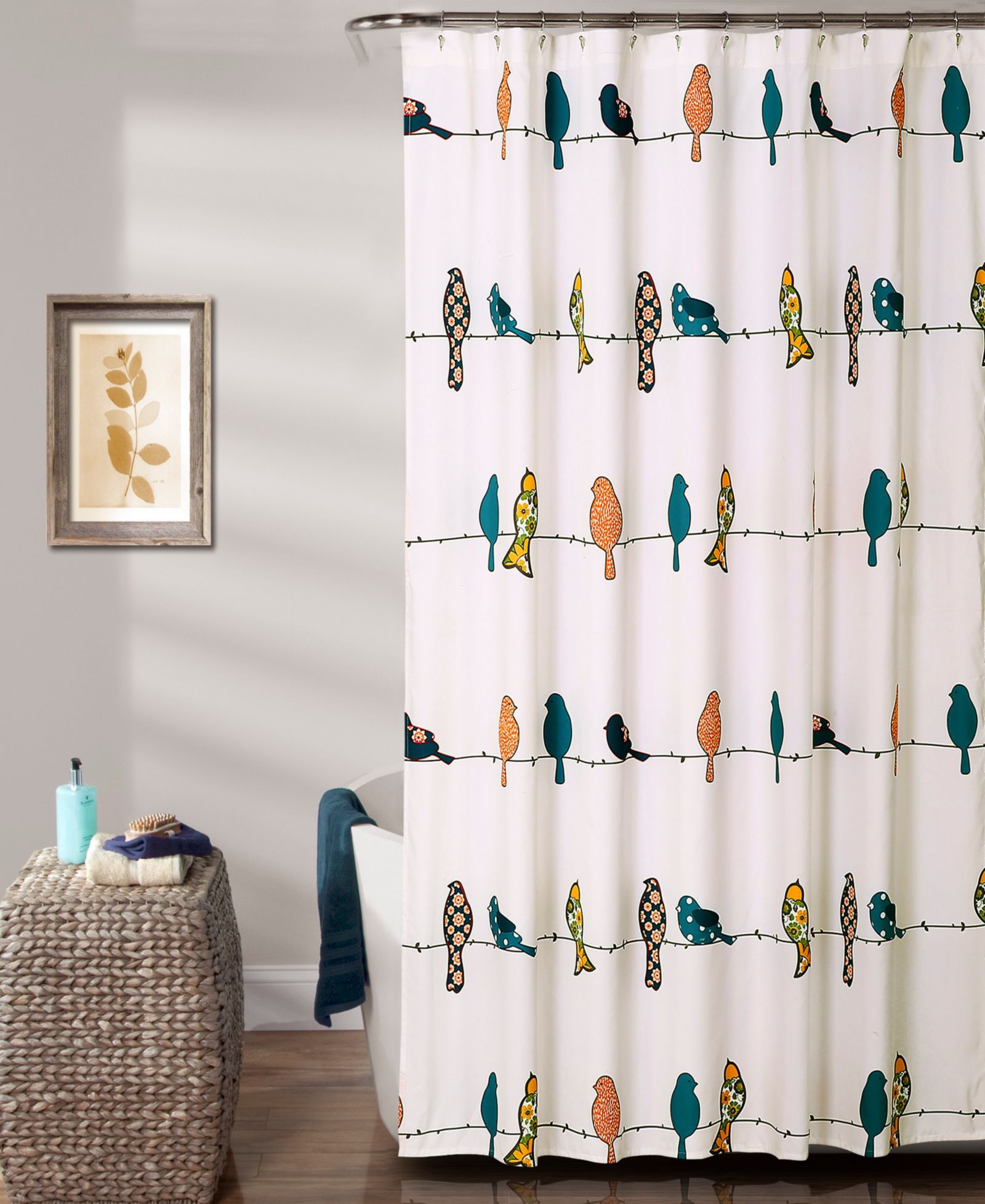 Штора для душа Lush Décor Rowley Birds, 72" x 72"
