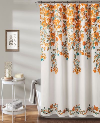 Lush Décor Tanisha Floral Shower Curtain, 72" x 72"
