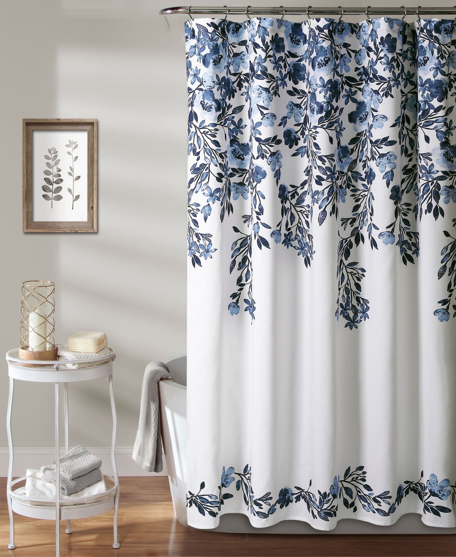 Lush Décor Tanisha Floral Shower Curtain, 72" x 72"