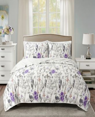 Lush Décor Adalia Reversible 3-Piece Quilt Set, Full/Queen
